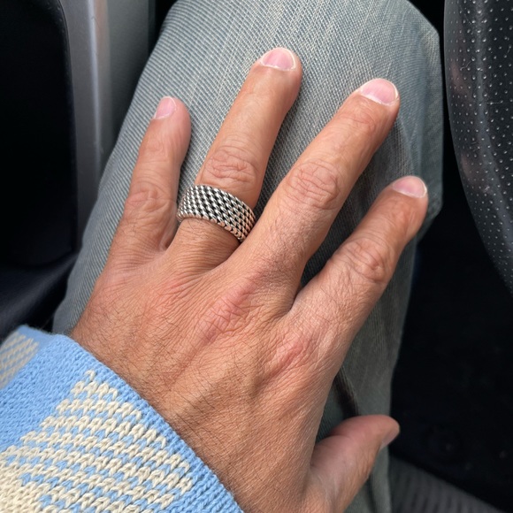 Flexible solid Starling silver ring